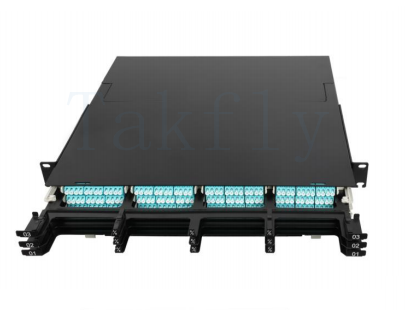 1U / 2U / 4U MPO-Kassetten-Patchpanel mit hoher Dichte – Rackmontage, einfach anzuschließende MPO-zu-LC-Kassettenmodule, vorinstallierte LC-Adapter für Rechenzentrums- und SAN/LAN-Anwendungen