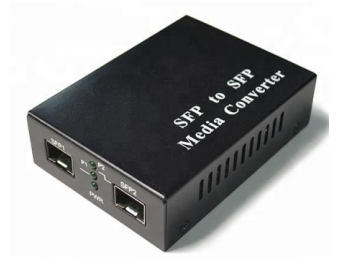 10-100-1000M SFP-zu-SFP-Medienkonverter