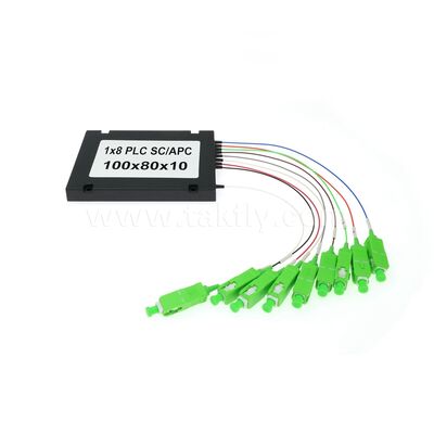 PLC-Fasersplitter ¥ 900μm ABS-Box, SM G657A1, SC/APC, für die Kopplung und Verteilung optischer Signale in PON-Netzwerken