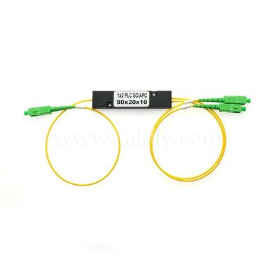 PLC-Faser-Splitter ¥ 3,0 mm Mini ABS-Box, SM G657A1, SC/APC, für die Kopplung und Verteilung optischer Signale in PON-Systemen