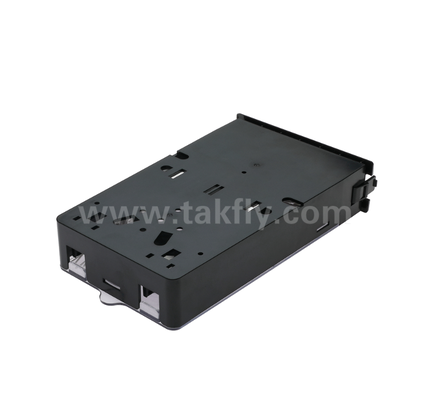 Vorgefertigtes Kassettenmodul ¥ TK-HRM-04, 12C/24C, Dual-Mode: LC Pigtail Fusion oder MPO-LC Kassettenmanagement, Plug-and-Play für Datencenterverkabelung
