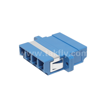LC Quad-Fiber-Adapter 4× LC Duplex, platzsparendes Design für Kabel-zu-Kabel- und Kabel-zu-Geräte-Verbindung