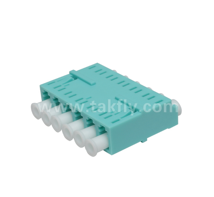 LC 6-Weg-Adapter   6‐in‐1 LC Duplex, High‐Density-Fiber-Adapter, niedriger Einsetzverlust, für Rechenzentrum und FTTx High‐Density Patching