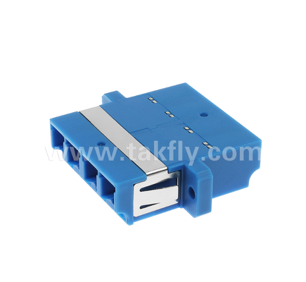 LC Quad Inner Shutter-Adapter – 4-in-1-LC-Duplex mit integriertem Shutter, UPC, schützt die Augen vor Glasfaserlasern, für Rechenzentrums- und Hochleistungs-Glasfaserverbindungen