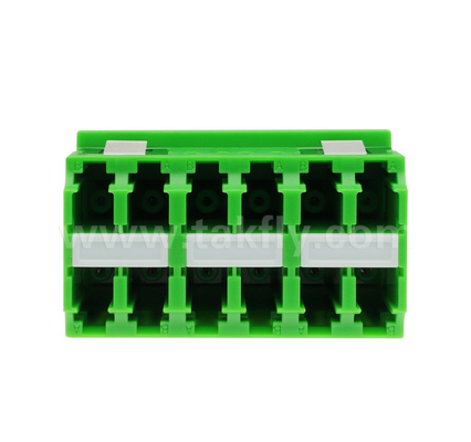 12-Port-Hochdichte LC-LC-Adapter für Datenzentren und Hochgeschwindigkeitsfasernetzwerke