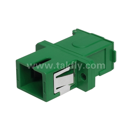 SC-Simplex-Adapter mit externer Abdeckung und seitlichem Verschluss – Staubdicht und Laser-Augenschutz, geringe Einfügungsdämpfung, für Rechenzentrums- und FTTx-Glasfaserverbindungen