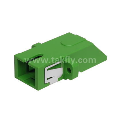SC Diagonal Typ Simplex Adapter mit eingebauter Innenverschleißung - Staubdicht und Laser-Augen-Schutz, geringer Einsetzverlust, für Rechenzentrum und FTTx-Faserverbindungen