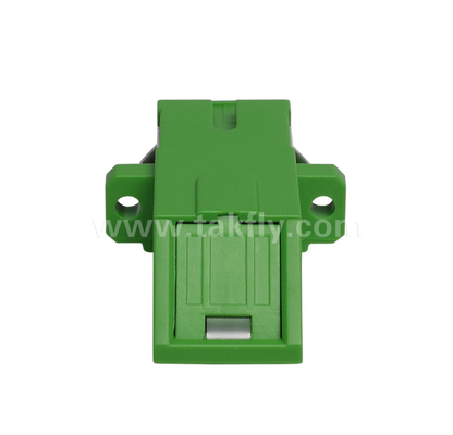 SC Diagonal Typ Simplex Adapter mit eingebauter Innenverschleißung - Staubdicht und Laser-Augen-Schutz, geringer Einsetzverlust, für Rechenzentrum und FTTx-Faserverbindungen