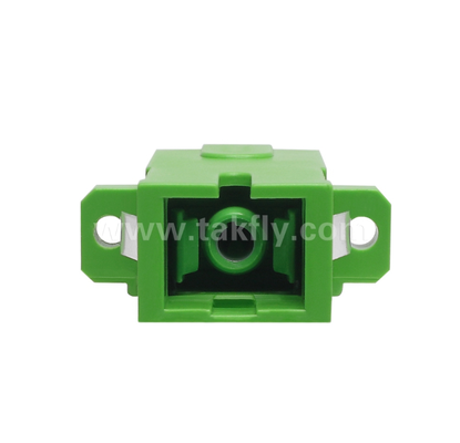 SC Diagonal Typ Simplex Adapter mit eingebauter Innenverschleißung - Staubdicht und Laser-Augen-Schutz, geringer Einsetzverlust, für Rechenzentrum und FTTx-Faserverbindungen