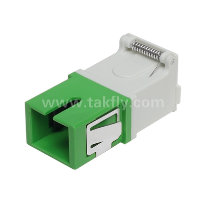 SC-Simplex-Adapter mit externer Abdeckung und Frontverschluss – Staubdicht und Laser-Augenschutz, geringe Einfügungsdämpfung, für Rechenzentrums- und FTTx-Glasfaserverbindungen