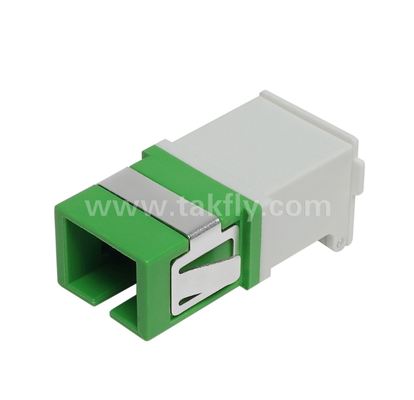 SC-Simplex-Adapter mit externer Abdeckung und Frontverschluss – Staubdicht und Laser-Augenschutz, geringe Einfügungsdämpfung, für Rechenzentrums- und FTTx-Glasfaserverbindungen