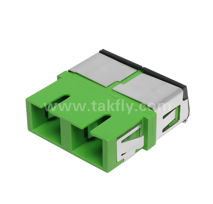 SC-Duplex-Adapter mit Frontverschluss - Außenabdeckung zum Schutz vor Staub und Laser, hohen und niedrigen Temperaturen
