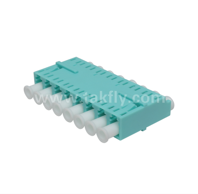 LC 8-Wege-Adapter 8 in 1 LC-Duplex, Hochdichte-Faser-Adapter, geringer Einsetzverlust, für Rechenzentrum und FTTx-Hochdichte-Patching