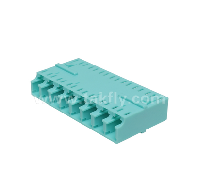 LC 8-Wege-Adapter 8 in 1 LC-Duplex, Hochdichte-Faser-Adapter, geringer Einsetzverlust, für Rechenzentrum und FTTx-Hochdichte-Patching