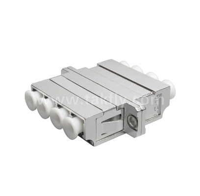 LC Quad-Metall-Adapter mit hoher Dichte 4-Port-LC-Schnittstelle, robust, mit geringem Verlust, hohen und niedrigen Temperaturen