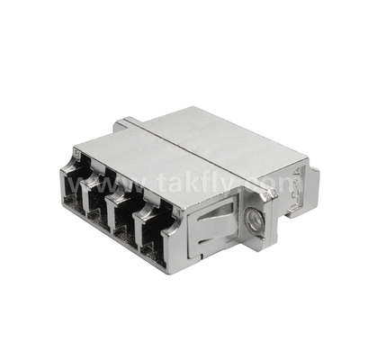 LC Quad-Metall-Adapter mit hoher Dichte 4-Port-LC-Schnittstelle, robust, mit geringem Verlust, hohen und niedrigen Temperaturen
