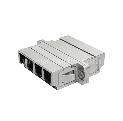 LC Quad-Metall-Adapter mit hoher Dichte 4-Port-LC-Schnittstelle, robust, mit geringem Verlust, hohen und niedrigen Temperaturen