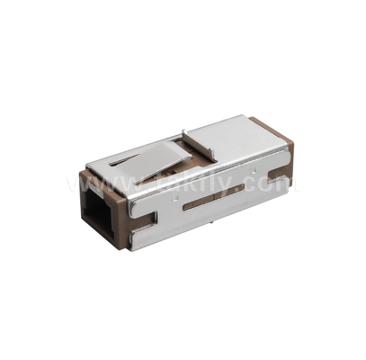 MU-Simplex-Adapter  Kompaktes Design, geringer Einsetzverlust, Präzisionszirkonia-Hülle, für Hochdichtefaserverbindungen