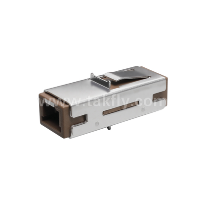 MU-Simplex-Adapter  Kompaktes Design, geringer Einsetzverlust, Präzisionszirkonia-Hülle, für Hochdichtefaserverbindungen