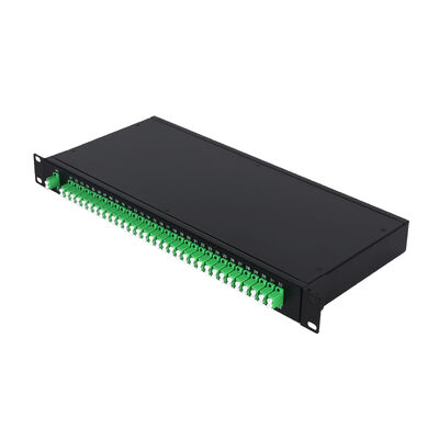 OEM 1U 19 Zoll 2x64 Rackmontage LC-Glasfaser-SPS-Splitter für FTTx-Rechenzentrum