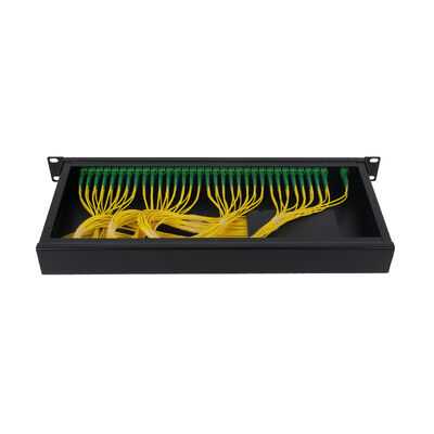 OEM 1U 19 Zoll 2x64 Rackmontage LC-Glasfaser-SPS-Splitter für FTTx-Rechenzentrum