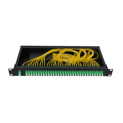 OEM 1U 19 Zoll 2x64 Rackmontage LC-Glasfaser-SPS-Splitter für FTTx-Rechenzentrum