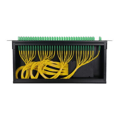 OEM 1U 19 Zoll 2x64 Rackmontage LC-Glasfaser-SPS-Splitter für FTTx-Rechenzentrum