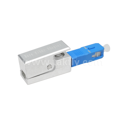 SC-Quadratform-Fiberadapter für Nackte Faser     Epoxy-freie, wiederverwendbare, geringe Einfügungsverluste für Test- und Messanwendungen mit optischer Faser