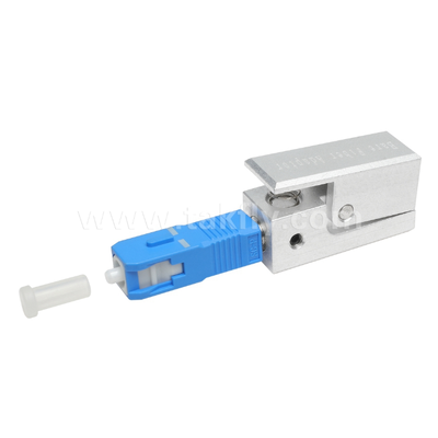 SC-Quadratform-Fiberadapter für Nackte Faser     Epoxy-freie, wiederverwendbare, geringe Einfügungsverluste für Test- und Messanwendungen mit optischer Faser