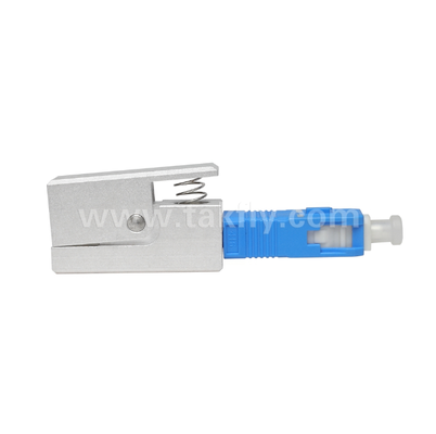 SC-Quadratform-Fiberadapter für Nackte Faser     Epoxy-freie, wiederverwendbare, geringe Einfügungsverluste für Test- und Messanwendungen mit optischer Faser