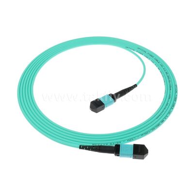 MPO MTP Patchcord Multimode OM3 Stammkabel 12F Glasfaser für das Rechenzentrum KI Telekommunikationskabel