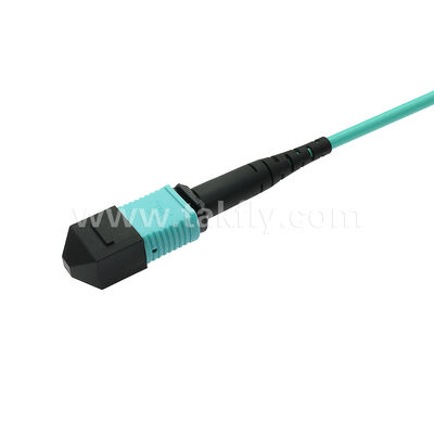 MPO MTP Patchcord Multimode OM3 Stammkabel 12F Glasfaser für das Rechenzentrum KI Telekommunikationskabel