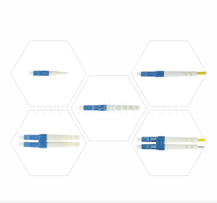 LC Glasfaserverbindung SX/DX Simplex & Duplex, kleiner Formfaktor, geringer Einsetzverlust für Netze mit hoher Dichte