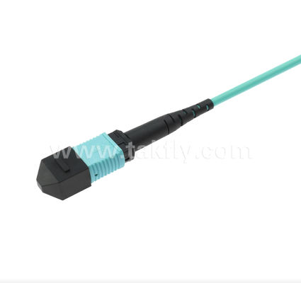 MPO/MTP to LC Uniboot Breakout Patch Cord – OM3 Multimode, High-Density, Polarity Reversible for 40G/100G Data Centers