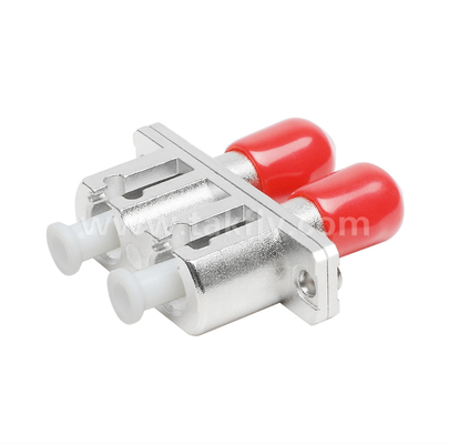 ST-LC Metal Hybrid Adapter – Duplex, Female-Female, for Connecting Different Connector Interfaces