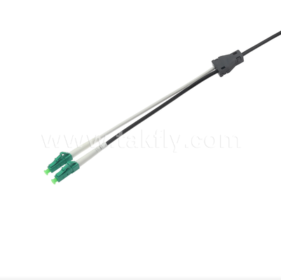LC/APC Flat Drop Patch Cord - 2 Cor Duplex, vorverbundene, antivibrative, für den schnellen Einsatz von FTTH im Innenraum eingerichtet.