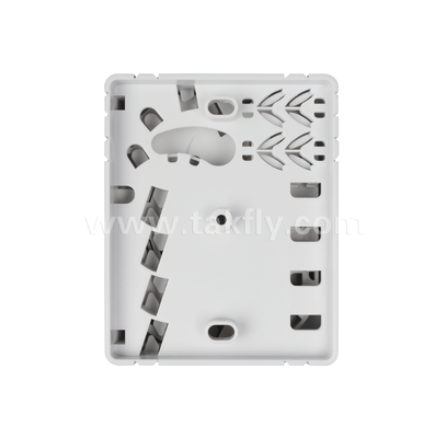 TKS-1806-04C-4-Port-Glasfaser-Abschlusseinheit - Aufputzmontage, SC/LC-kompatibel, Modulares Design für Arbeitsbereich-Subsysteme.
