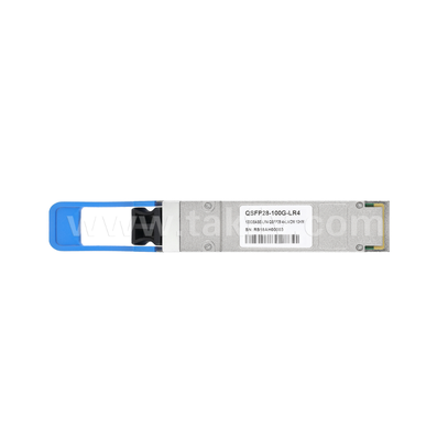 TKQS28-100G-LR4 100Gbps QSFP28-Optischer Transceiver mit 10 km, 4 LAN-WDM-Kanälen (1295.56-1309.14nm), EML-Laser, PIN-Empfänger, 100GBASE-LR4-kompatibel