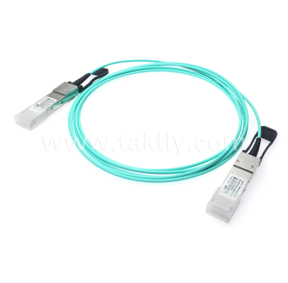 100G QSFP28 Aktives Optisches Kabel (AOC) – 4×25G, bis zu 104 Gbit/s, 3-70 m, VCSEL-Array, geringer Stromverbrauch <3,5 W, QSFP28 zu QSFP28