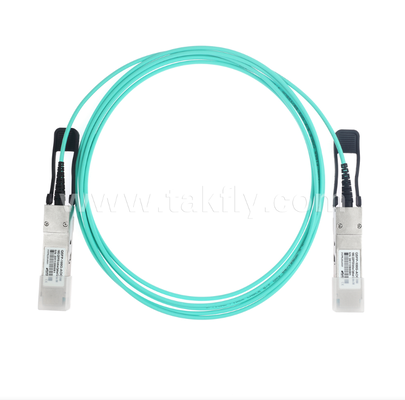 100G QSFP28 Aktives Optisches Kabel (AOC) – 4×25G, bis zu 104 Gbit/s, 3-70 m, VCSEL-Array, geringer Stromverbrauch <3,5 W, QSFP28 zu QSFP28