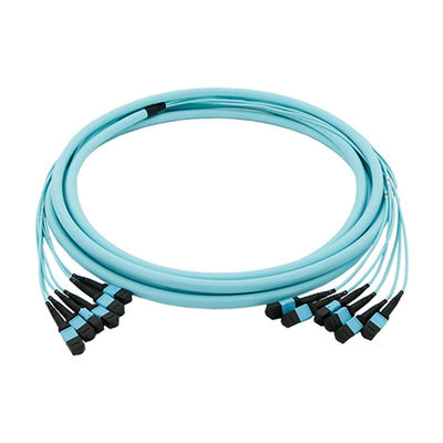 Des Faseroptik- Ausbruches 50/125um MPO MTP Optik-Kabel mtp Faser in mehreren Betriebsarten
