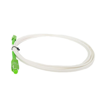 Faser PVCs weißes Optik-Patchcord G657B3 verbiegendes Sc-Einmodenfaser-AntiLichtleiterkabel