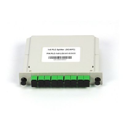 Kassetten-Faser 1x8 SC/APC Monomode--G657A1 LGX Optik-PLC-Teiler in FTTx