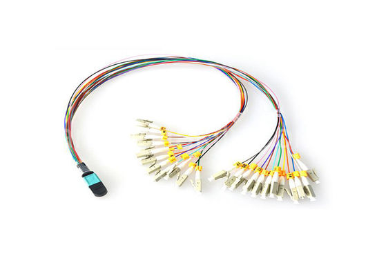 24-adriges OM3 Multimode MPO-Patchkabel mit LSZH-Mantel für Rechenzentren mit hoher Dichte