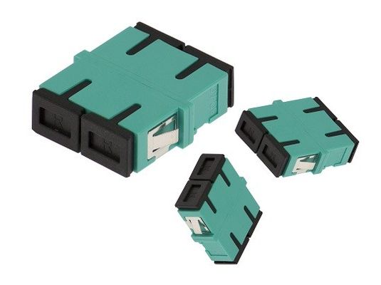 Telekommunikations-Aqua Fiber Optic Adapter Duplex Sc UPC Millimeter Plastik ohne Flansch