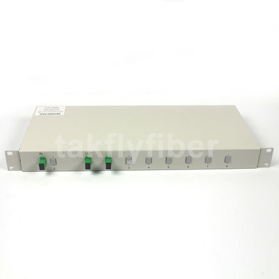 GPON 2x32 Rack Mount PLC Splitter Single Mode G657A SCAPC Für FTTX CATV