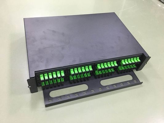 Faser-Optikschalttafel 2U 192 Port-LC Inspektion Millimeter zu Modul MPO LGX