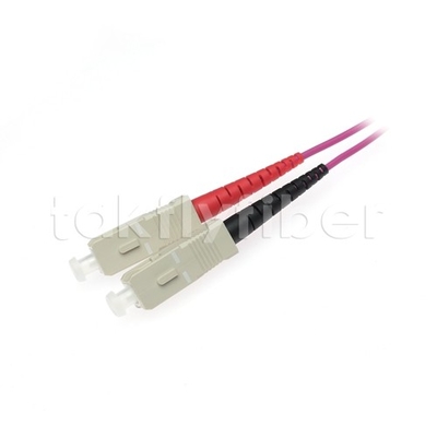 Faser-Optikflecken-Kabel LSZH Violet Jacket des Duplex-OM4 Sc zu Sc 3.0mm 850nm