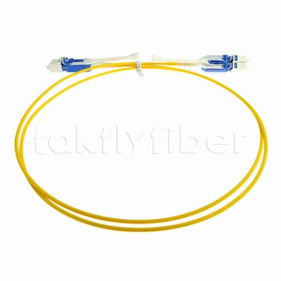 Uniboot Duplex Fiber Optic Patchcord 2.0mm Durchmesser mit G657A1 Faser und LSZH Jacket LC PC-Anschluss
