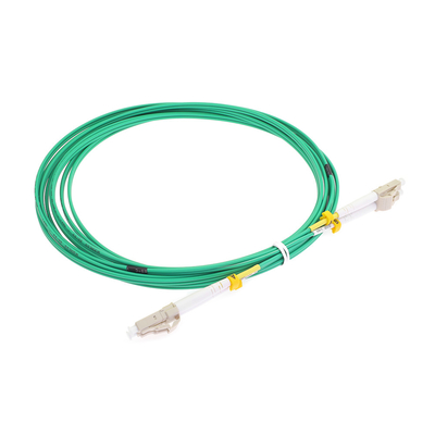 Verbindungskabel-LWL - Kabel-grüne Farbe LC UPC Duplex-OM3 LSZH in mehreren Betriebsarten